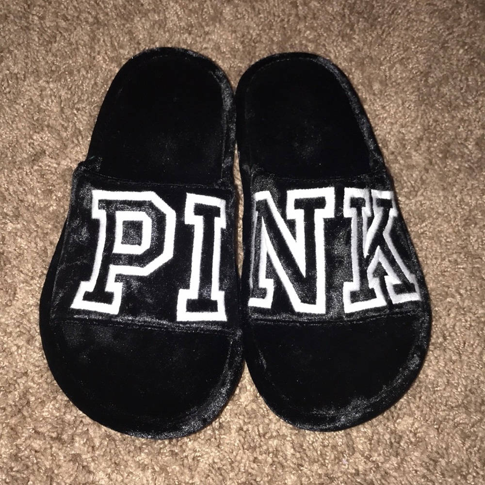 victoria’s secret pink slippers!